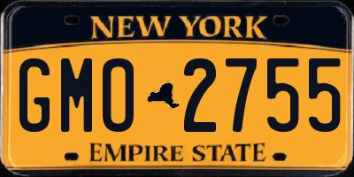 NY license plate GMO2755