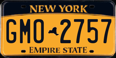 NY license plate GMO2757