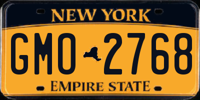 NY license plate GMO2768