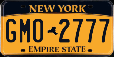 NY license plate GMO2777