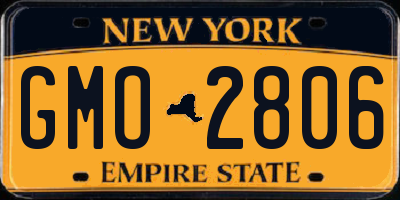 NY license plate GMO2806