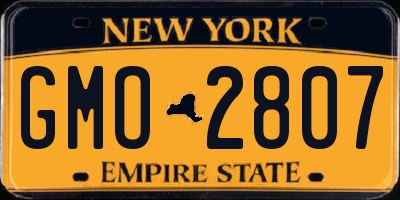 NY license plate GMO2807