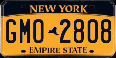 NY license plate GMO2808