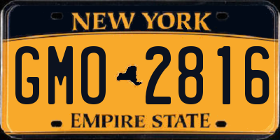 NY license plate GMO2816