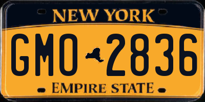 NY license plate GMO2836