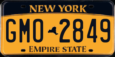 NY license plate GMO2849