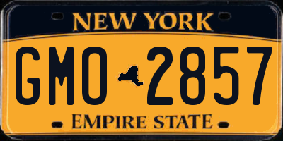 NY license plate GMO2857