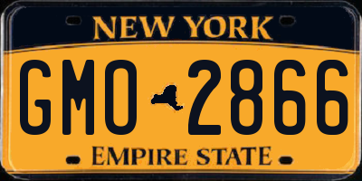 NY license plate GMO2866