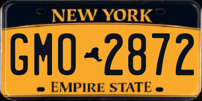 NY license plate GMO2872
