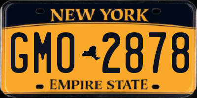 NY license plate GMO2878
