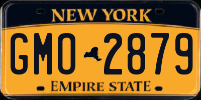 NY license plate GMO2879
