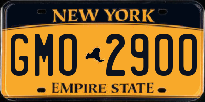 NY license plate GMO2900