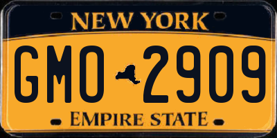NY license plate GMO2909