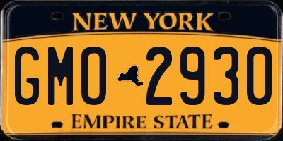 NY license plate GMO2930