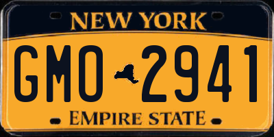 NY license plate GMO2941