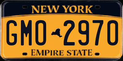 NY license plate GMO2970