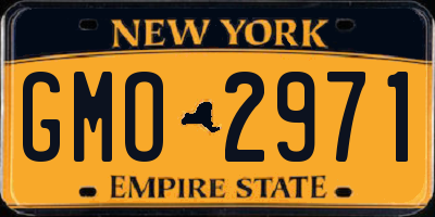 NY license plate GMO2971