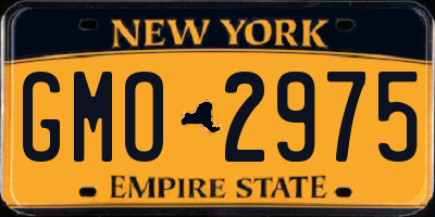 NY license plate GMO2975