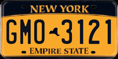 NY license plate GMO3121