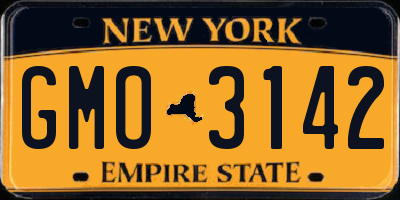 NY license plate GMO3142