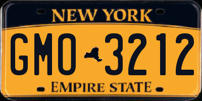NY license plate GMO3212