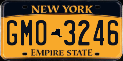 NY license plate GMO3246