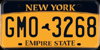 NY license plate GMO3268