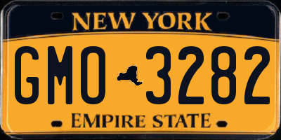 NY license plate GMO3282