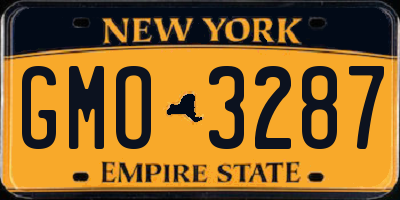 NY license plate GMO3287