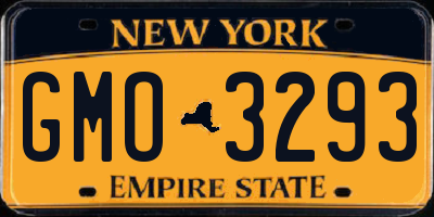 NY license plate GMO3293