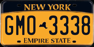 NY license plate GMO3338