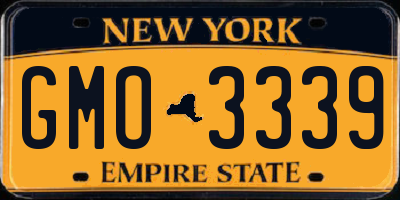 NY license plate GMO3339