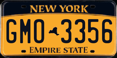 NY license plate GMO3356