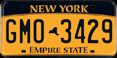 NY license plate GMO3429
