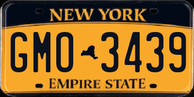 NY license plate GMO3439