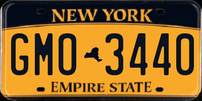 NY license plate GMO3440
