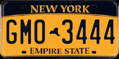 NY license plate GMO3444