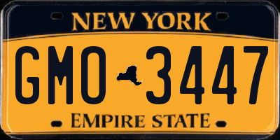 NY license plate GMO3447