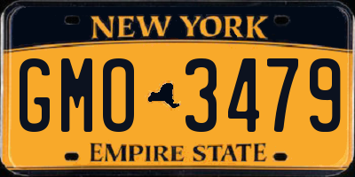 NY license plate GMO3479
