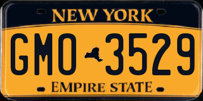 NY license plate GMO3529