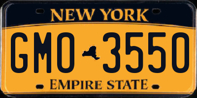 NY license plate GMO3550