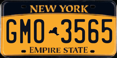 NY license plate GMO3565