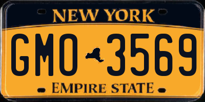 NY license plate GMO3569
