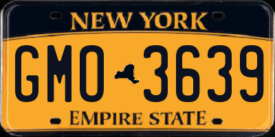 NY license plate GMO3639