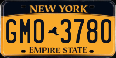 NY license plate GMO3780