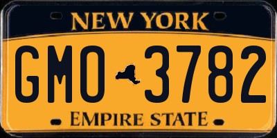 NY license plate GMO3782