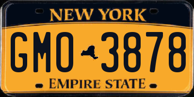 NY license plate GMO3878