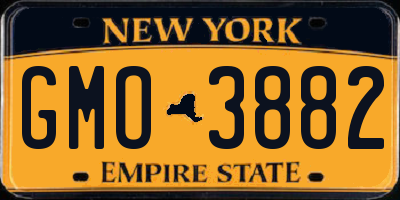 NY license plate GMO3882
