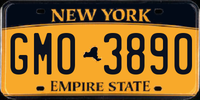 NY license plate GMO3890