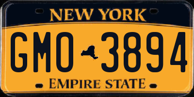 NY license plate GMO3894